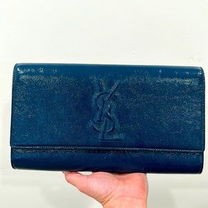 PRE LOVED YSL clutch in blue